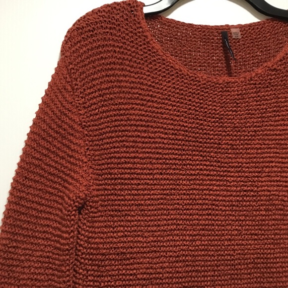 Amanda Green Rust Knit Sweater Size S - Picture 5 of 7